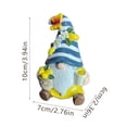 thumbnail image 3 of Garden Gnome Figurine With Lemon Butterfly Accents, 1Pc Rustic Countryside Tabletop Decor, Home Desktop Ornament For Living Room Bedroom Patio Office Garden, 3 of 6