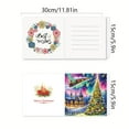 thumbnail image 6 of Diamond Paint Christmas Cards, Craft Diamond Art Cards Making Kits DIY Christmas Grting Cards 5D Diamond Art Painting Christmas Cards for Adults Kids Gifts, 6 of 8