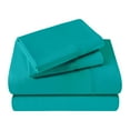 thumbnail image 2 of BNM Egyptian Cotton 400 Thread Count Sheet Set, Twin Size, Teal, 2 of 7