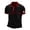 Black, variant on Men's Canada Flag Print Slim Fit Short Sleeve Casual Style Zip Polo Shirt,White,L