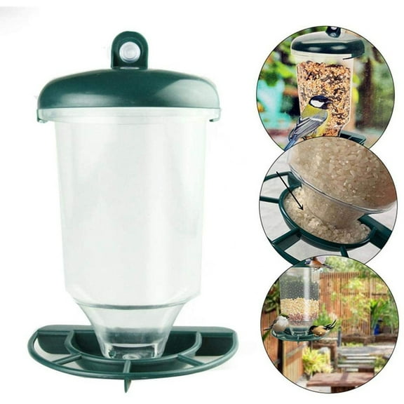 chaungfeng Plastic Window Bird Feeder Hanger with Suction Cup for Songbird and Parrot Feeding