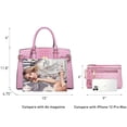 thumbnail image 4 of Top Handle Tote Handbags Work Shoulder Bags with Matching Wristlet Wallet for Women, 4 of 5