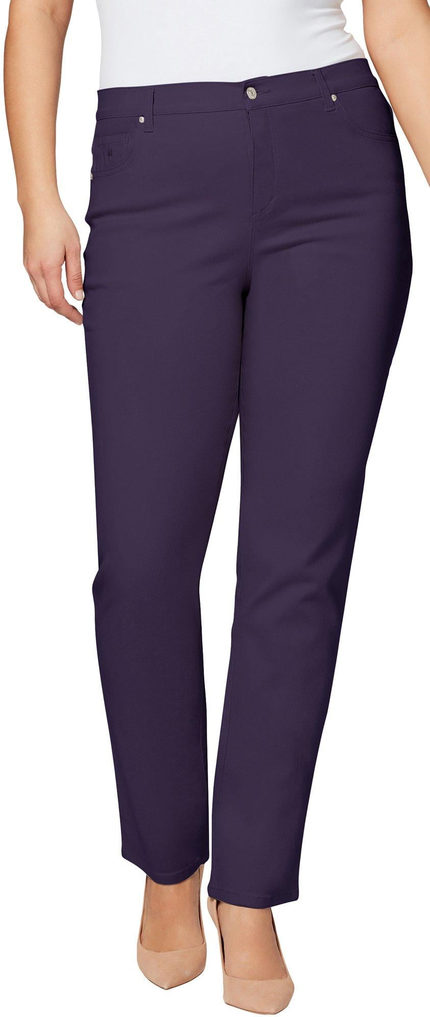 Gloria Vanderbilt Plus Amanda Solid Stretch Slimming Jeans - Walmart.com