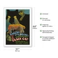thumbnail image 2 of Edgar Allan Poe’s The Black Cat - Starring Boris Karloff Bela Lugosi - Vintage Film Movie Poster c.1934 - Fine Art Rolled Canvas Print 27in x 40in, 2 of 4