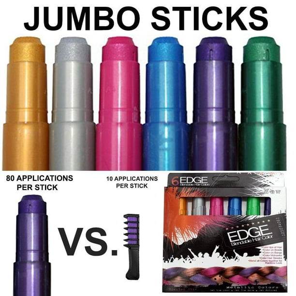 Kids Hair Chalk JUMBO HAIR CHALK PENS Washable Hair Color Safe For