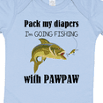 thumbnail image 4 of Inktastic Pack My Diapers I'm Going Fishing with Pawpaw Boys or Girls Baby Bodysuit, 4 of 5