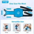 thumbnail image 7 of NEWGO Ice Pack for Knee Replacement Surgery, Reusable Gel Cold Pack Knee Ice Pack Wrap Around Entire Knee for Knee Injuries, Knee Ice Wrap for Pain Relief, Swelling, Bruises (Light Blue), 7 of 7