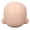 White Normal, variant on Yajisi Blank Doll Head 1/12 Scale Ball Jointed Doll Custom DIY Makeup Accessory Plastic Cement Replacement Head for BJD (Coffee Brown Skin, 4.7 inch / 12 cm Circumference)