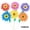 Multicolor, variant on Sunflower Shaped Wind Spinner, Outdoor Garden Yard Decoration, Rotating Metal Flower Stake for Lawn and Patio 15x31 Inch Multicolor