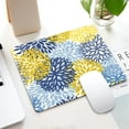 thumbnail image 4 of Mouse Pad, Green Spring Flower Blue Yellow and Navy Chrysanthemum Brown Mouse Pad, Mousepad Rectangle Customized Mouse Pads with Designs Non-Slip Rubber Smooth MousePads for Computer Laptop, 4 of 5