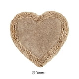 Better Trends 30'' x 30'' Heart Shape Bathroom Rug with Non Slip ...