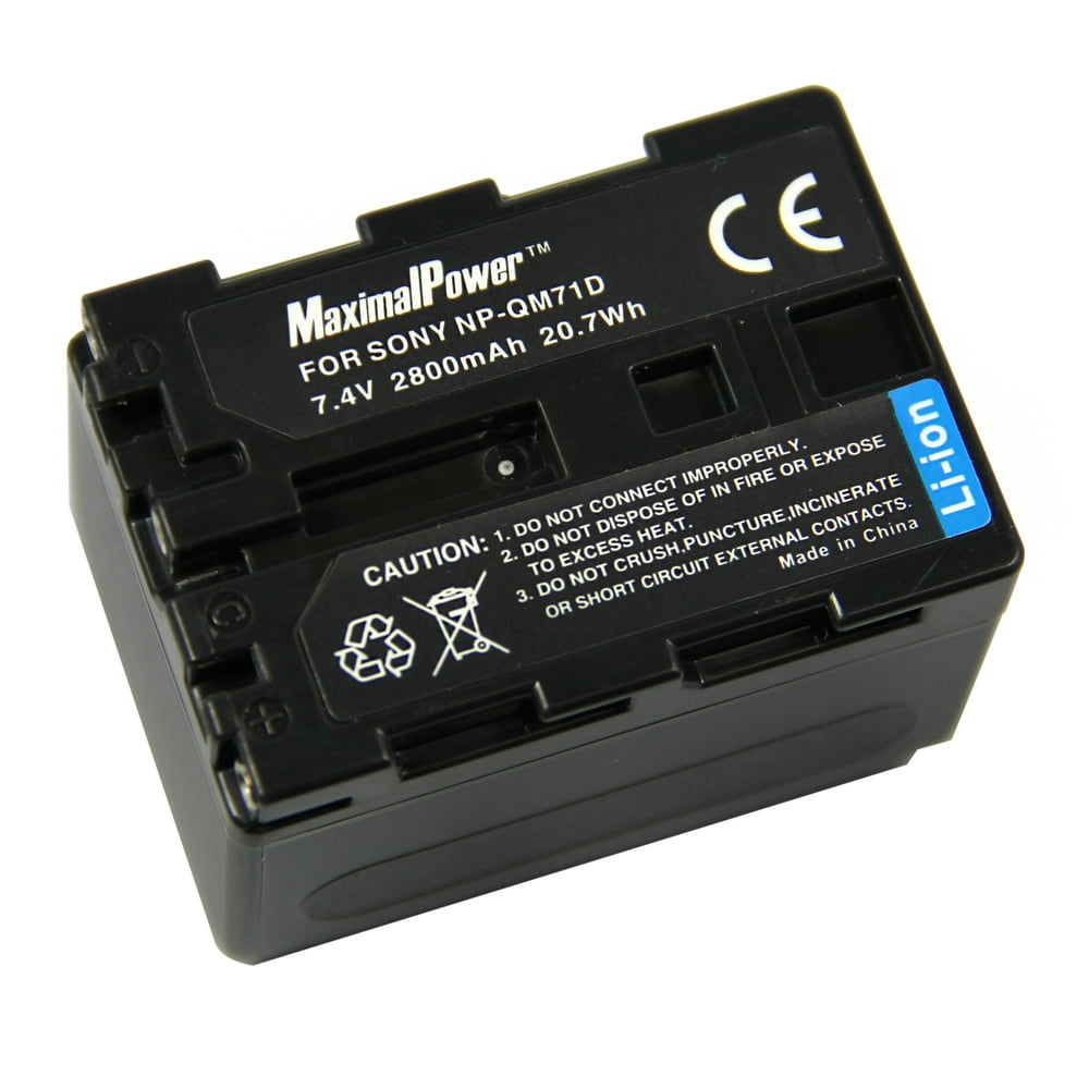 MaximalPower Replacement Battery For Sony NPQM70 QM71D NPFM50 NPFM30