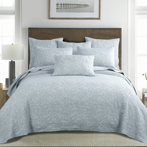 Homthreads Emory Bedspread Set Queen, What Is The Size Difference Between A King And Queen Bedspread