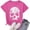 Pink, variant on Summer Tops for Women Crew Neck Skull Print Casual T Shirts Spring Fashion Short Sleeve Beach Vacation Tees