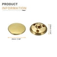 thumbnail image 2 of Uxcell 10 piezas de botones de metal antiguos de 25 mm, botones de costura redondos de metal dorado, 2 of 7