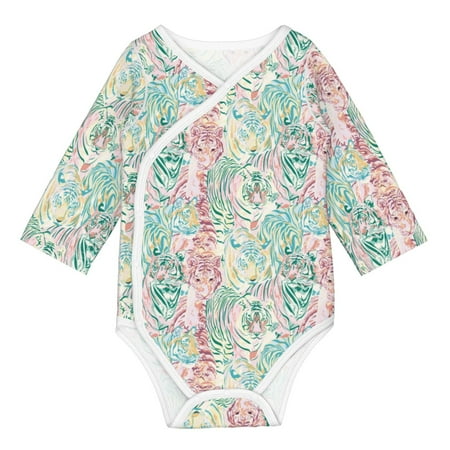 

Coaee Watercolor Tiger for Soft Cotton Baby Long-Sleeve Bodysuit Girls Boys Bodysuit Romper