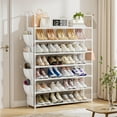 thumbnail image 2 of 7-Tier Shoe Rack Organizer, Holds 28-35 Pairs, Tall Space-Saving Storage Tower, 2 of 7