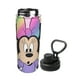 thumbnail image 2 of Botella de agua aislada deportiva de Minnie Mouse, de acero inoxidable, portátil, para exteriores, para viajes, fitness, estudiantes, talla única., 2 of 7