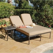Double Chaise Patio Lounge Chairs Art Frame Direct Maravilla Double Chaise Lounge With Cushions