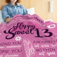 thumbnail image 6 of 13th Birthday Gifts for Girls Happy Sweet 13 Blanket Gifts 13 Year Old Flannel Throw Blankets for Teen Girls, Daughters, Sisters, Granddaughters, Nieces Tirteen Birthday Gift Idea, 13th(30"x40"), 6 of 7