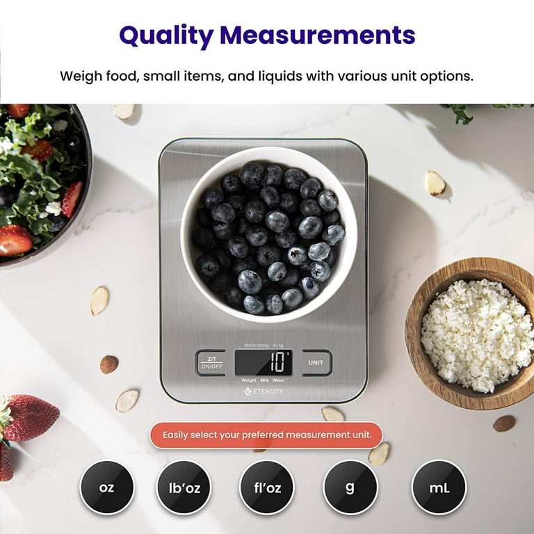 Etekcity Kitchen Scale EK6015, Digital food scale in Grams and