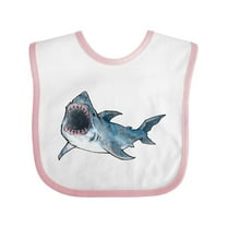Inktastic Great White Shark Boys or Girls Baby Bib