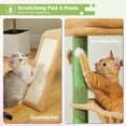 thumbnail image 4 of .&#Cat Tree for Indoor Cats Small Cat Tower with Large Condo Cat Scratching Posts Cozy Hammock and Scratching Ladder for Kittens Pink, 4 of 7