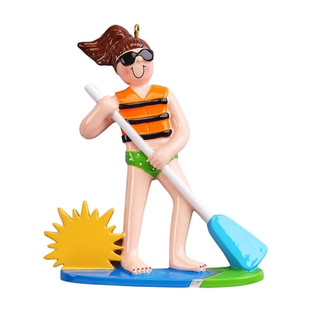 Paddleboard Girl Personalized Christmas Ornament DO-IT- YOURSELF