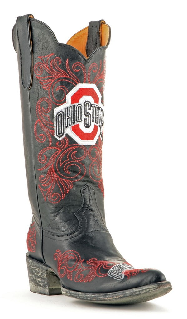 Gameday Boots Womens 13" Tall Leather Ohio State Cowboy Boots by Gameday Boots