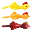 thumbnail image 4 of Ejection Chick Decompression Stretchy Flying Launch Slingshot Yellow Chicken Student Gift Sticky Fidget Plaything Finger Birds Orange, 4 of 7