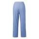 thumbnail image 4 of Pantalones Casual SCZ con estampado de rayas y botones en el lateral para mujer holgados con cintura elástica pierna recta bolsillo azul real 3xl, 4 of 5
