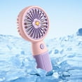 thumbnail image 4 of Qocolhg Mini Portable Fan, Small and Powerful, Cute Design High Speed Personal Handheld Fan, Lightweight USB Rechargeable Fan for Makeup Stylish Girl Women Travel Indoor Outdoor, Pink, Clearance, 4 of 6