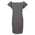 thumbnail image 3 of Women's Petite Off-the-Shoulder Striped Dress-I-PXS, 3 of 5