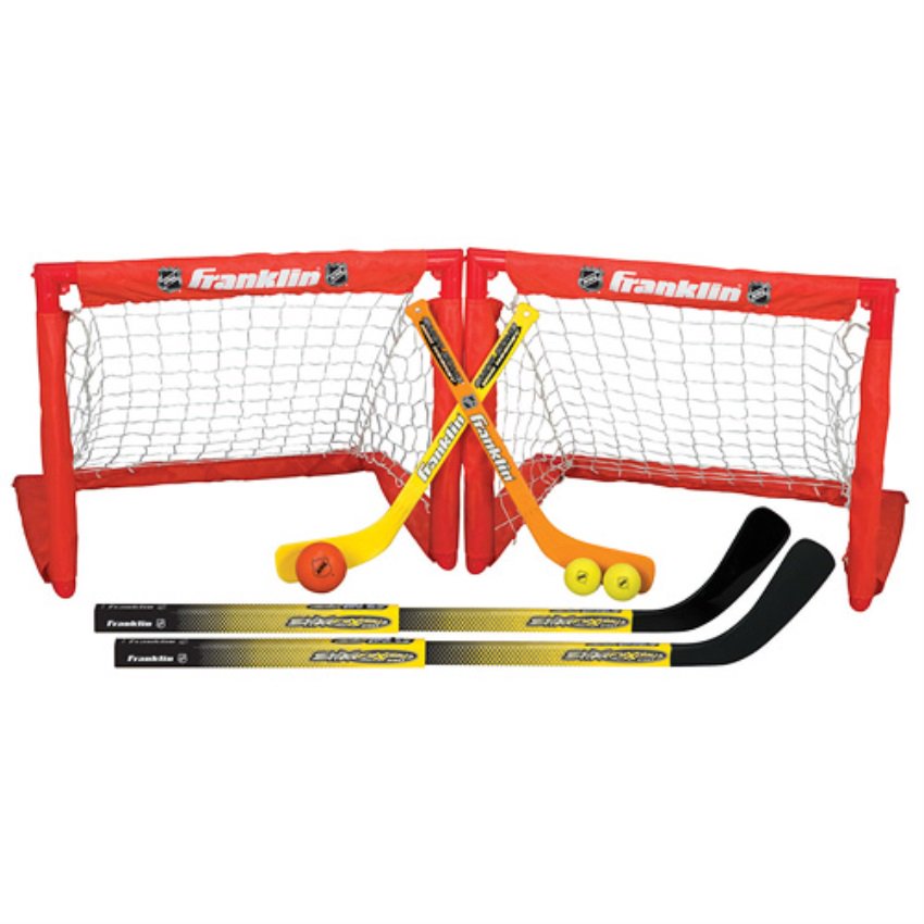 Franklin Sports Kids Folding Hockey 2 Goal Set NHL Street Hockey