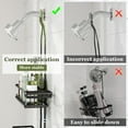 thumbnail image 4 of VANCORE Shower Caddy Over Shower Head - Rustproof Stainless Steel Shower Organizer Adjustable Height with Hooks & Soap Holders, 4 of 7