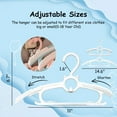 thumbnail image 2 of Funamily Baby Hangers for Nursery Closet 40 Pack, 11"-14.6" Child Clothes for Boy Girl  (White), 2 of 6