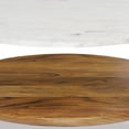 thumbnail image 4 of Simpli Home Wagner SOLID ACACIA WOOD 30 inch Wide Round Mid Century Modern Coffee Table in White/Natural, 4 of 9