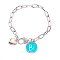 thumbnail image 1 of Pulsera de cadena de corazón Unbranded de bismuto bi joyería encanto moda, 1 of 3
