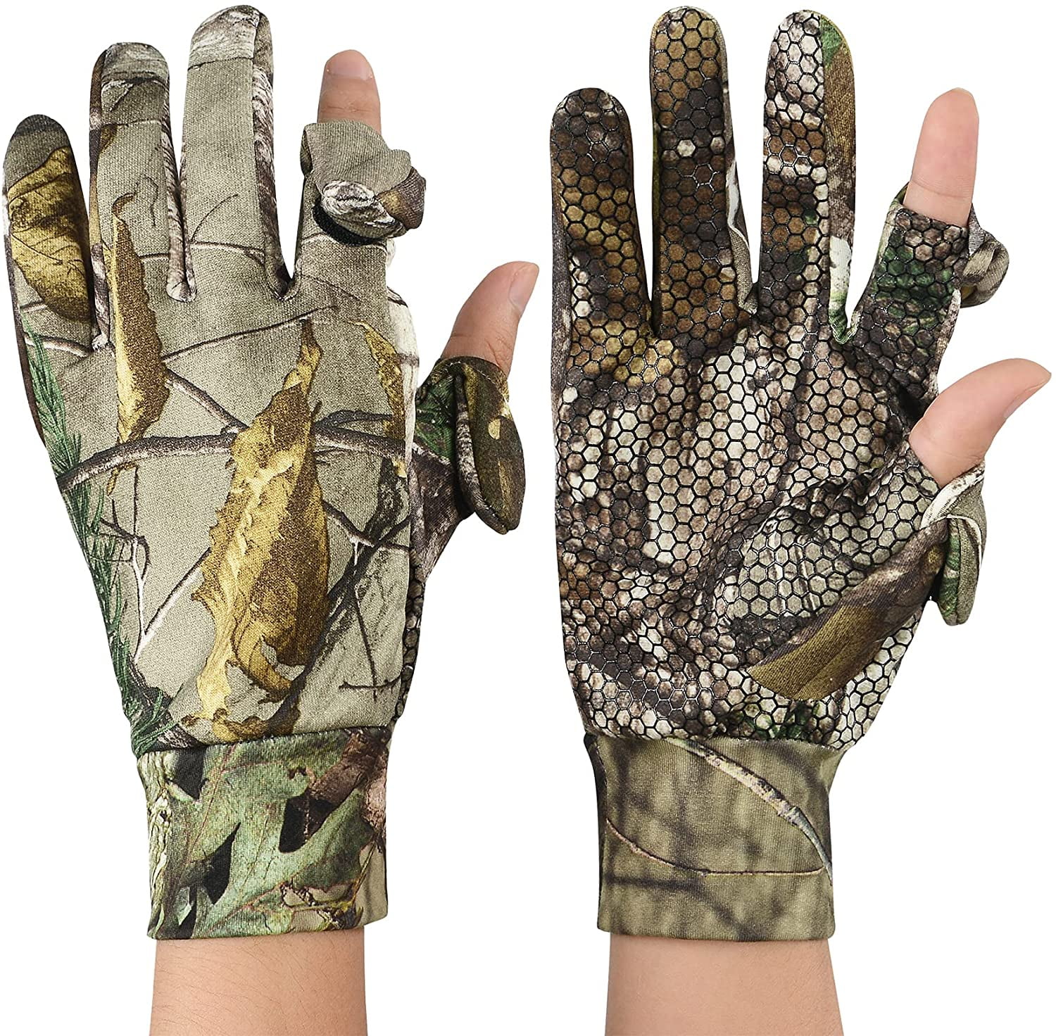 thin camo hunting gloves