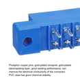 thumbnail image 4 of Card Edge Connector Blue Socket 24 Pin Solder Eyelet 3.96mm Pitch for Printed PCB Circuit Board, Pack of 2, 4 of 5