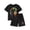 Black, variant on Boy Outfits Kids Casual 2 Piece Set for Play and Everyday Wear Boys' Clothing Sets Black 4 Years
