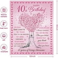 thumbnail image 4 of LHSHID Gifts for 10 Year Old Girl10 Year Old Girl Gift Ideas from Parents Grandparents Sister FriendsBest Birthday Gift for 10 + Year Old Girl10th Birthday Decorations for Girl Blanket 30"x40", 4 of 7