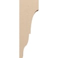thumbnail image 3 of 4"W x 8"D x 24"H Thin Asheboro Rough Cedar Woodgrain TimberThane Corbel, Primed Tan, 3 of 6