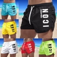 thumbnail image 2 of Pantalones cortos de playa para hombre, Shorts clásicos de estilo Hipster, a la moda, para uso diario, deportes, natación, surf, Fitness, Hip hop, verano, 2023 Fivean unisex, 2 of 2