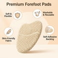 thumbnail image 2 of 4 Pairs Women Gel Ball of Foot Cushions, Invisible Anti Slip Metatarsal Pads Comfort Inserts for High Heels, 2 of 7