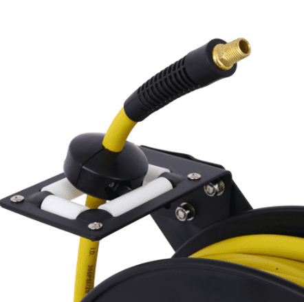 Air Hose Reel-50' SBR Rubber, 300PSI, Heavy Duty Steel Industrial Reel