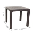 thumbnail image 2 of Sunnydaze 31.25" Square Dining Table, Brown, 2 of 7