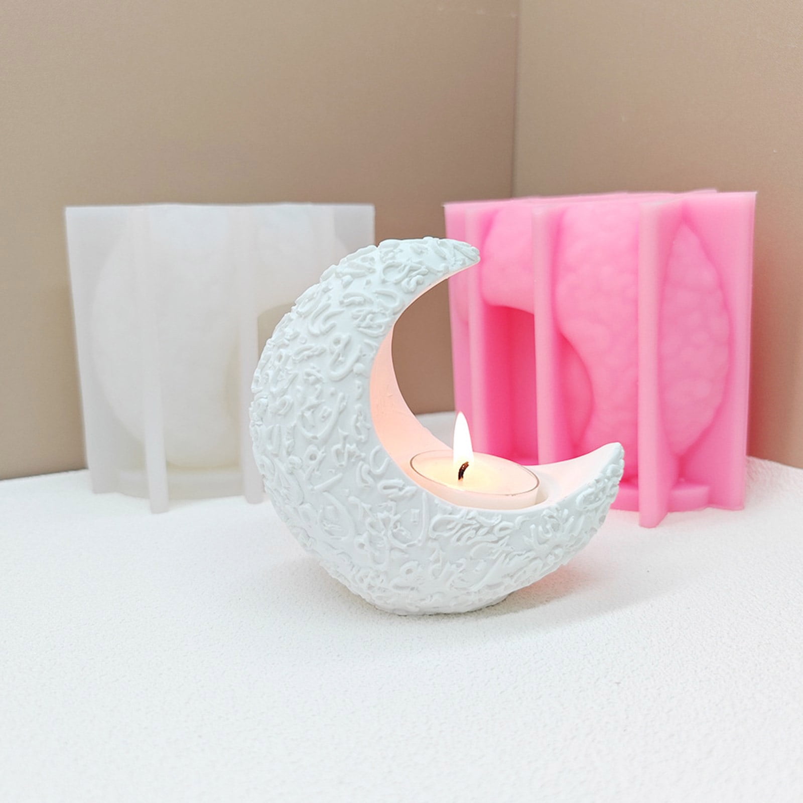 Shape Resin Holder Molds Silicone Tealight Stand Molds for Epoxy Resin Tealight Holder Home Party Decoration