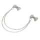 thumbnail image 5 of Broche de cadena de la borla Yuyangstore Crystal Bowknot Double Bow Hombres Mujeres, 5 of 8