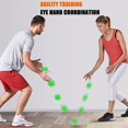 thumbnail image 3 of Balle de Réaction Hexagonale Vitesse Agilité Entraînement Balle en Silicone Réflexe de Coordination Sport Entraînement Physique pour Enfant Adulte Rouge, 3 of 8